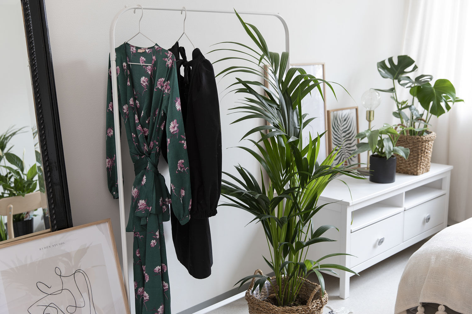 Gr&oslash;nne planter p&aring; hybel