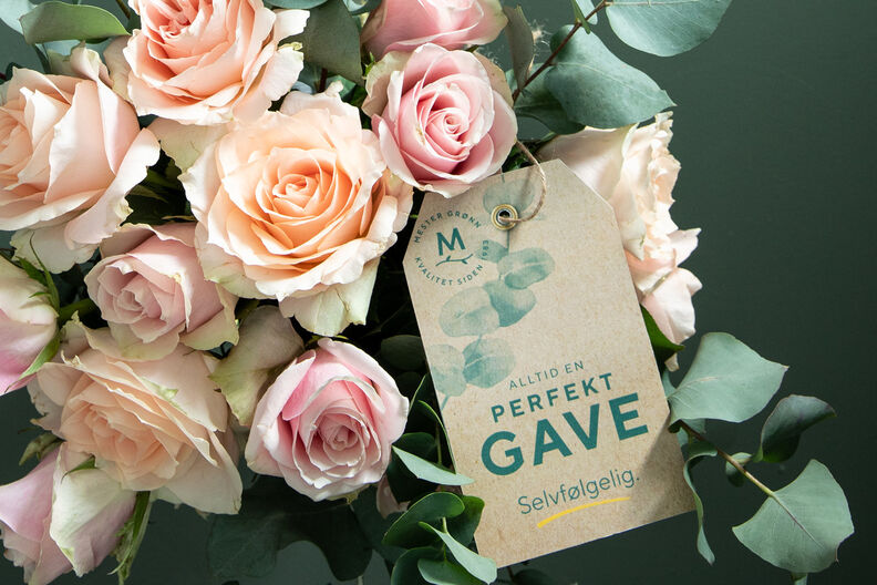 Gavetips med blomster