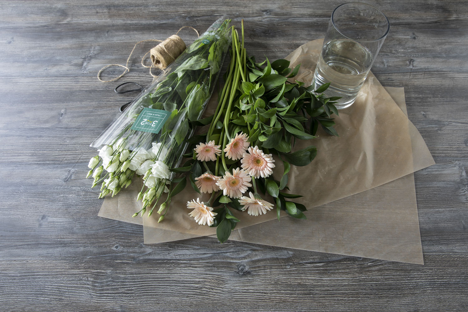 3 bunter med blomster til 3 for 2