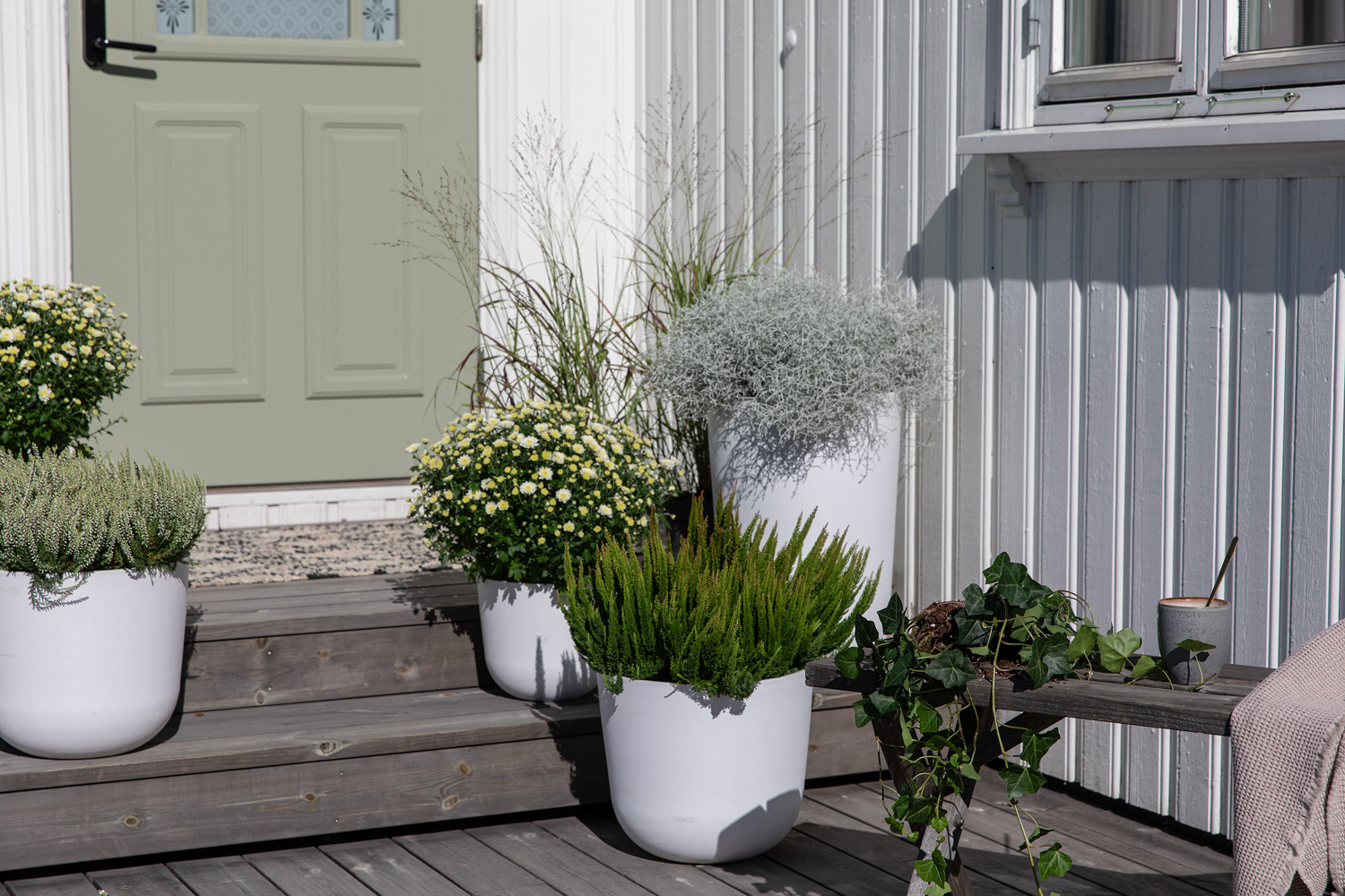 H&oslash;stblomster inngangsparti